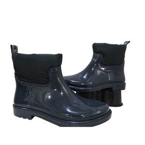 Michael Kors Blakely Rain Bootie Rubber 49F1BLFE6Q Racing Green Women's Size 8